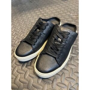 Frye Ivy Low Lace Mule Black Leather Sneakers Casual Slip On Shoes Womens Sz 7M